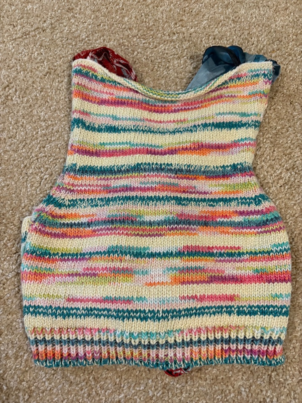 Free People cropped sweater with scarf straps
